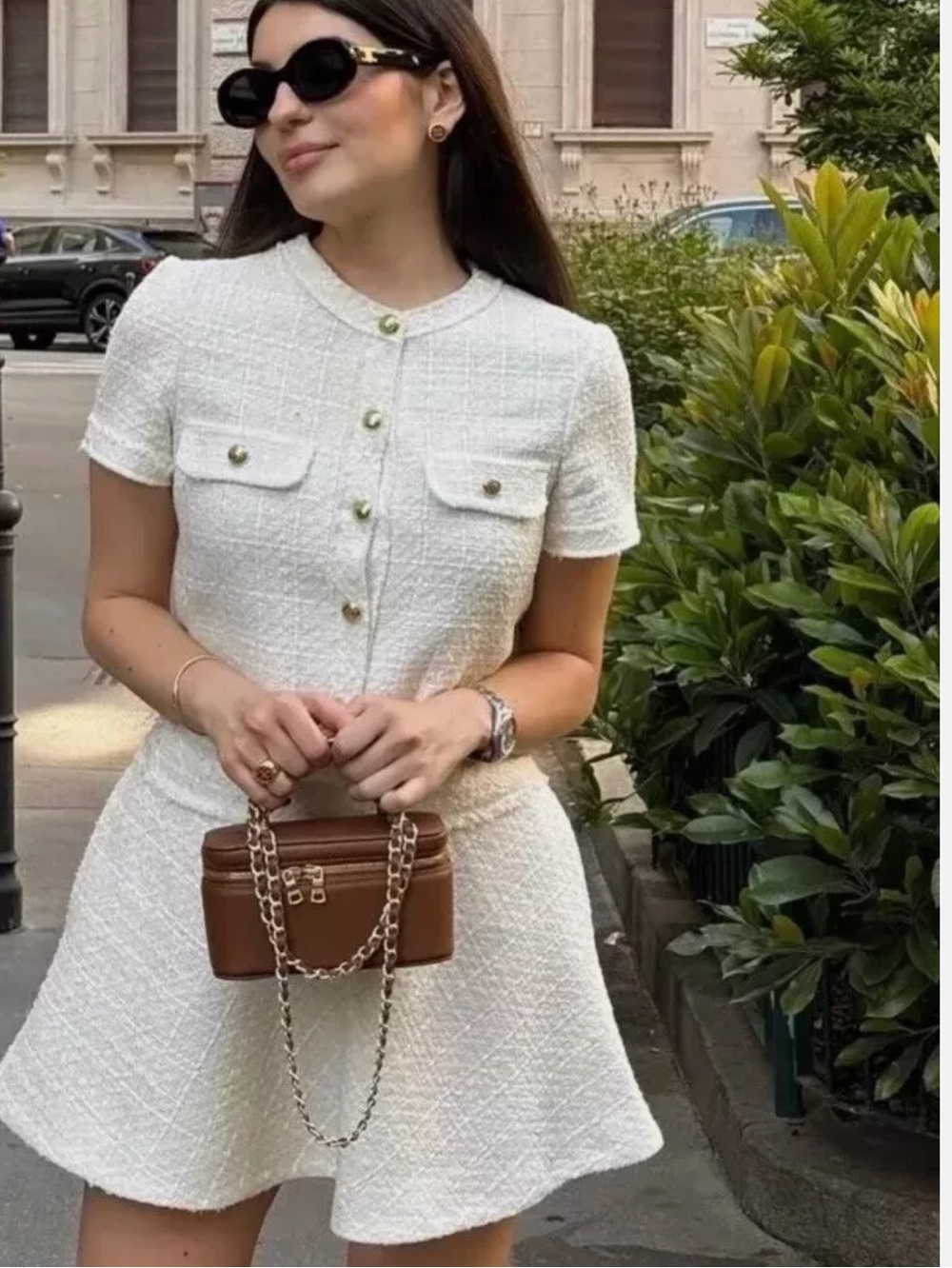 Bloggers Fav ~ Zara Structured Tweed Dress Size M